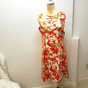 Chaps brand sleeveless sheath dress